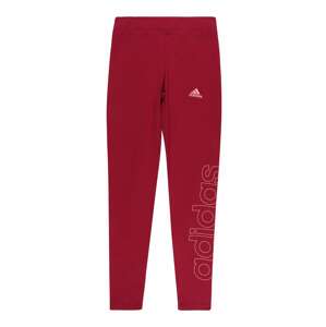 ADIDAS SPORTSWEAR Športové nohavice 'Lin'  burgundská / biela