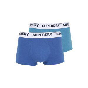 Superdry Boxerky  modrá / svetlomodrá / čierna / biela