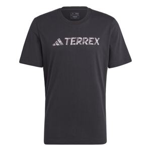 ADIDAS TERREX Funkčné tričko 'Classic'  sivá / čierna / biela