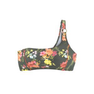 LASCANA Bikinový top 'Tahiti'  žltá / olivová / oranžová