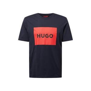 HUGO Red Tričko 'Dulive222'  námornícka modrá / červená / čierna