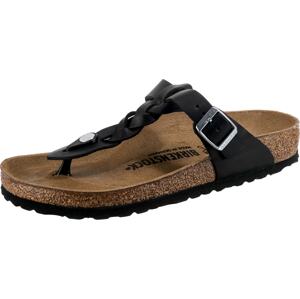 BIRKENSTOCK Žabky 'Gizeh'  čierna / strieborná