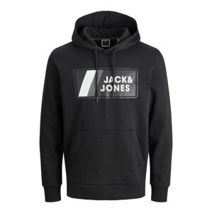 JACK & JONES Mikina  sivá / čierna / biela