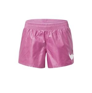 NIKE Športové nohavice  rosé / tmavoružová / biela