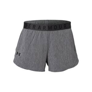 UNDER ARMOUR Športové nohavice 'Play Up'  sivá melírovaná / čierna