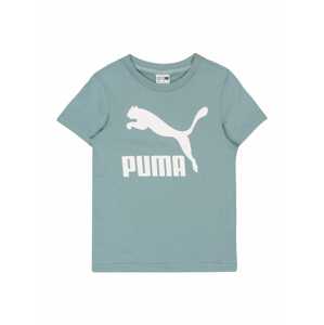 PUMA Tričko 'CLASSICS'  pastelovo modrá / biela