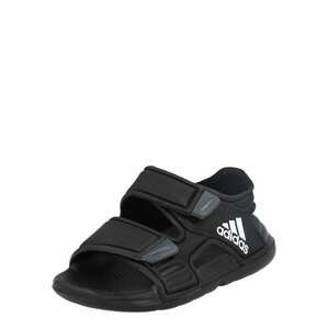 ADIDAS SPORTSWEAR Plážové / kúpacie topánky 'Altaswim'  čierna / biela