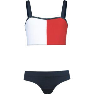 TOMMY HILFIGER Bikiny  námornícka modrá / červená / biela