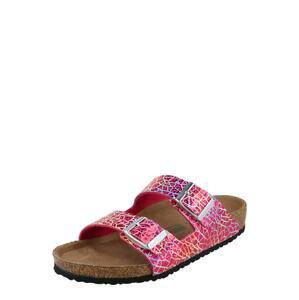 BIRKENSTOCK Sandále 'Arizona'  azúrová / pastelovo žltá / eozín / šedobiela