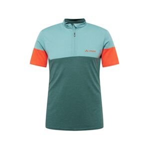 VAUDE Funkčné tričko  mätová / tmavozelená / oranžová