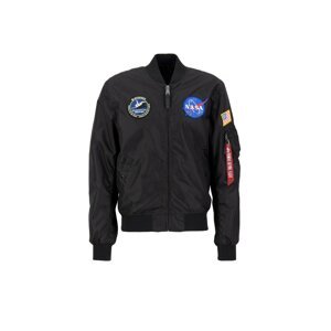 ALPHA INDUSTRIES Prechodná bunda 'MA-1 TT NASA Reversible II'  modrá / červená / čierna / biela