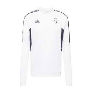 ADIDAS SPORTSWEAR Funkčné tričko 'Real Madrid'  čierna melírovaná / biela