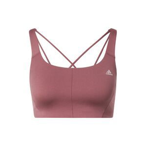 ADIDAS SPORTSWEAR Športová podprsenka 'Coreflow Medium-Support'  hnedá / svetlosivá