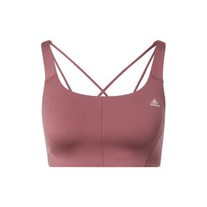 ADIDAS SPORTSWEAR Športová podprsenka  hnedá / svetlosivá