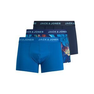 JACK & JONES Boxerky 'CANARY'  modrá / tmavomodrá / žltá / zelená / oranžovo červená