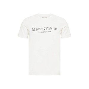Marc O'Polo Tričko  čierna melírovaná / biela
