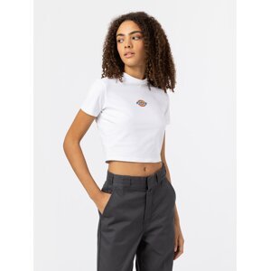 DICKIES Tričko 'MAPLE VALLEY'  tmavomodrá / žltá / červená / biela