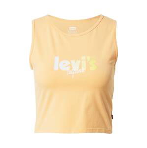 LEVI'S Top 'GRAPHIC STELLAR CROP TNK YELLOWS/ORANGES'  svetlooranžová / biela