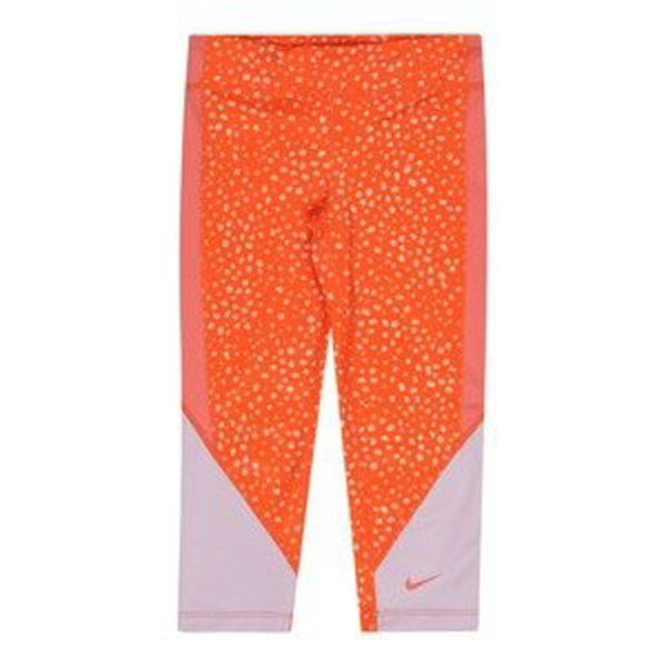 NIKE Športové nohavice  svetlofialová / oranžová / staroružová