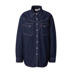 LEVI'S Blúzka 'DORSEY XL WESTERN DARK INDIGO - FLAT FINISH'  modrá denim