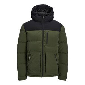 JACK & JONES Zimná bunda 'OTTO'  olivová / čierna