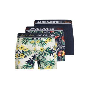 JACK & JONES Boxerky 'VENICE'  tmavomodrá / žltá / červená / prírodná biela