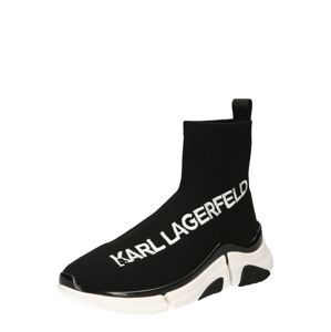 Karl Lagerfeld Členkové tenisky 'VENTURE'  čierna / biela