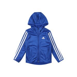 ADIDAS SPORTSWEAR Športová mikina so zipsom 'Designed 2 Move 3-Stripes'  kráľovská modrá / biela