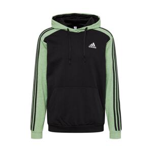 ADIDAS SPORTSWEAR Športová mikina  pastelovo zelená / čierna / biela