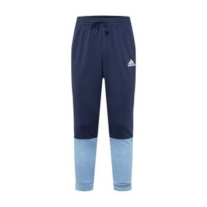 ADIDAS SPORTSWEAR Športové nohavice  tmavomodrá / modrá melírovaná / biela