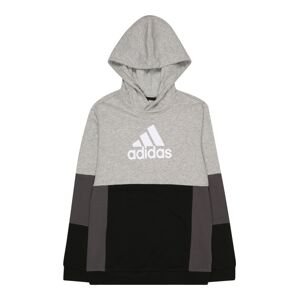 ADIDAS SPORTSWEAR Športová mikina  tmavosivá / sivá melírovaná / čierna / biela