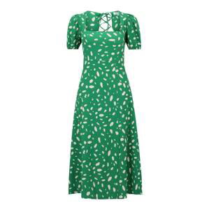 Dorothy Perkins Petite Šaty  krémová / trávovo zelená