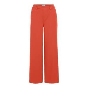 OBJECT Plisované nohavice 'Lisa'  hrdzavo červená / biela