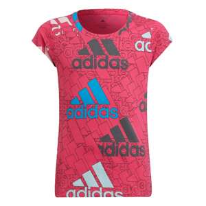 ADIDAS SPORTSWEAR Funkčné tričko  modrá / vodová / malinová / čierna / biela