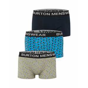 BURTON MENSWEAR LONDON Boxerky  námornícka modrá / nebesky modrá / sivá / čierna