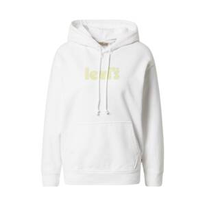 LEVI'S Mikina 'GRAPHIC STANDARD HOODIE NEUTRALS'  svetložltá / biela