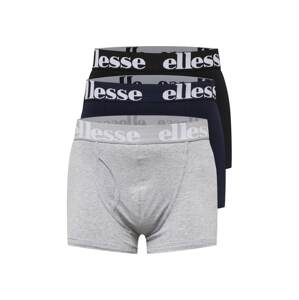 ELLESSE Boxerky  námornícka modrá / svetlosivá / čierna / biela