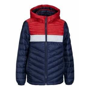 Jack & Jones Junior Prechodná bunda 'Hero'  modrá / červená / biela