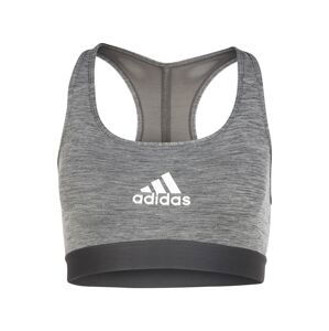 ADIDAS SPORTSWEAR Športová podprsenka  tmavosivá / sivá melírovaná / biela