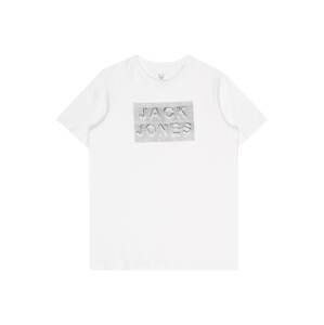 Jack & Jones Junior Tričko 'FOAM'  sivá / biela