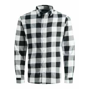 Jack & Jones Junior Košeľa 'Gingham'  čierna / biela