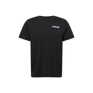 LEVI'S Tričko 'GRAPHIC CREWNECK TEE BLACKS'  červená / čierna / biela