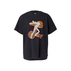 LEVI'S Tričko 'GRAPHIC JET TEE MULTI-COLOR'  oranžová / ružová / čierna / biela