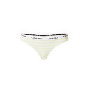 Calvin Klein Underwear Tangá 'CAROUSEL'  svetložltá / čierna / biela