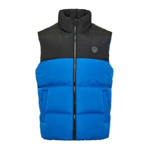 Threadbare Prechodná bunda 'Gilet Lethame'  modrá / sivá / čierna