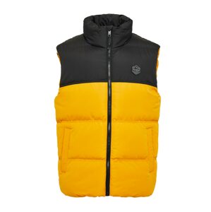 Threadbare Vesta 'Gilet Lethame'  žltá / sivá / čierna