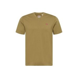 LEVI'S Tričko 'ORIGINAL HM VNECK NEUTRALS'  olivová