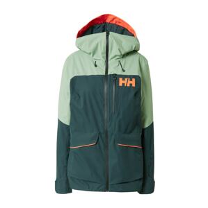 HELLY HANSEN Outdoorová bunda 'POWCHASER'  mätová / tmavozelená / oranžová