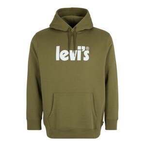 Levi's® Big & Tall Mikina 'BIG GRAPHIC HOODIE GREENS'  kaki / biela