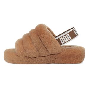 UGG Papuče 'Fluff Yeah'  hnedá / svetlohnedá / biela